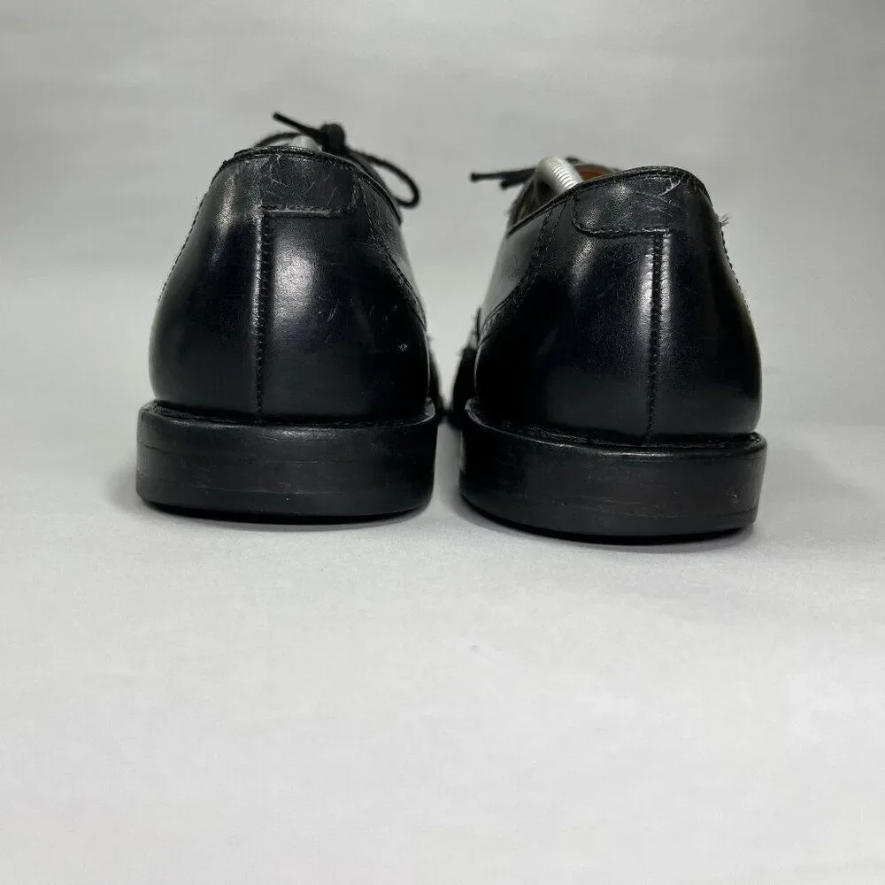 Allen Edmonds Men's Size 11D Chester Black Leather Wing Tip‎ Dress Shoes